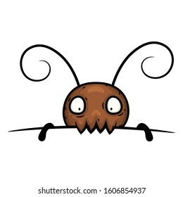 Termite or ant isolated on white background