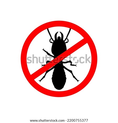 Termite Control Icon or Pest Control Symbol On White Background. Best Termite pest control icon for insect control related design.