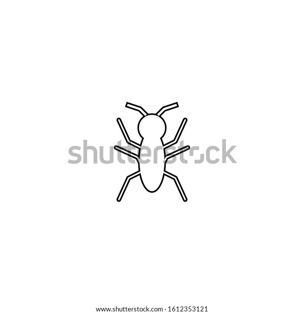 Termite icon. Bug\
sign. Logo design\
element