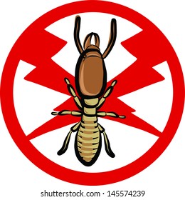 termites insect repellent emblem 