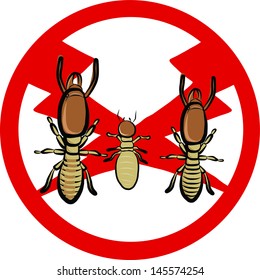 termites insect repellent emblem 