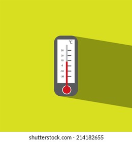 termometer flat icon  vector illustration eps10  