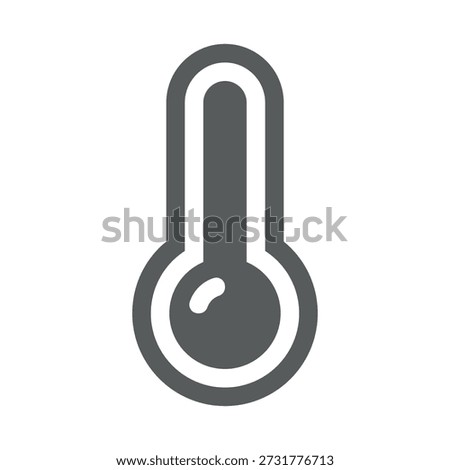 Termometer icon. Colored vector illustration.