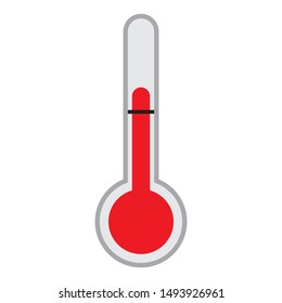 termometer icon. flat illustration of termometer vector icon. termometer sign symbol for web graphic