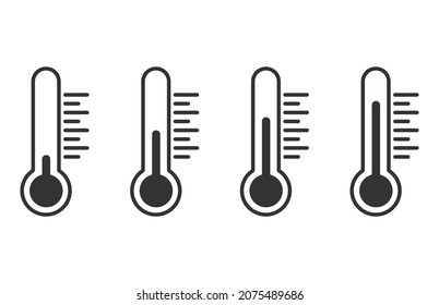 Termometer simple icon.Vector illustration isolated on white background.Eps 10.