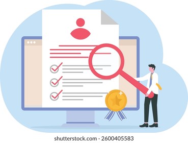 Terms and conditions concept. People signing documents, protecting personal data, checking documents. Concept of account security, privacy policy, user agreement. Vector illustration in flat design

