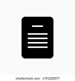 Terms & Conditions Icon. Agreement Document Symbol - Vector.