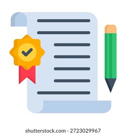 Términos y condiciones Icon Ilustración vectorial de estilo plano