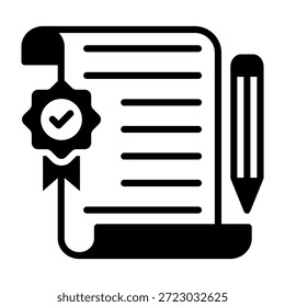 Terms And Conditions Icon Mixed Style Vector Illustration