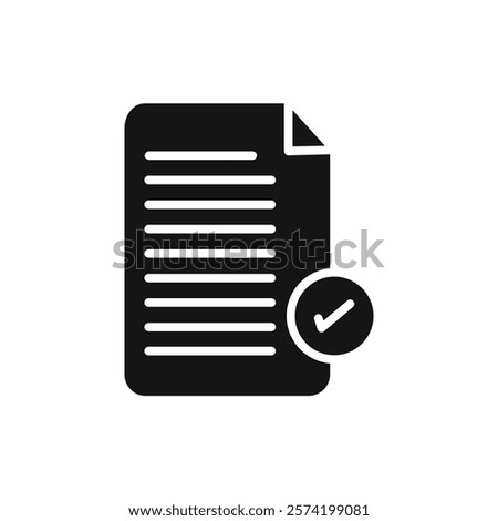 Terms and Conditions Icon Simple thin line flat symbol