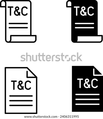 Terms and Conditions Icon , vector illustration