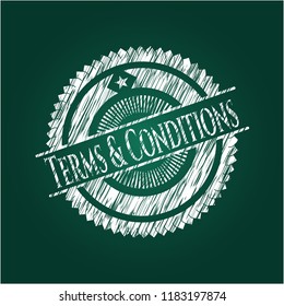 Terms & Conditions written on a blackboard