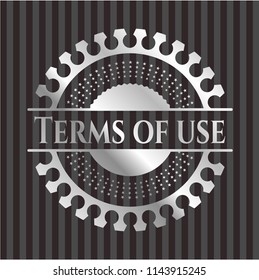 Terms of use silver emblem