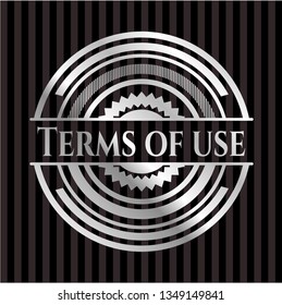 Terms of use silver emblem
