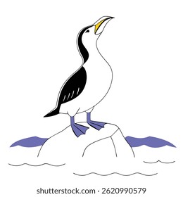 Tern Bird Illustration Elegant Coastal and Seabird Artwork
