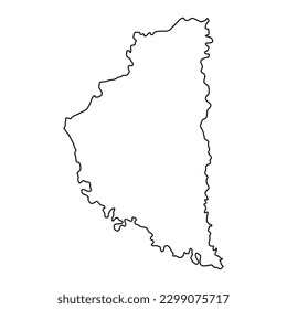 Ternopil oblast map, province of Ukraine. Vector illustration.