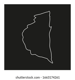 Mapa de la región de Ternopil en el país de Ucrania