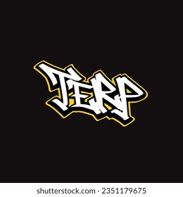 terp graffiti vector tagging letter word text street art