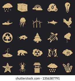 Terra Icons Set. Simple Set Of 25 Terra Vector Icons For Web For Any Design