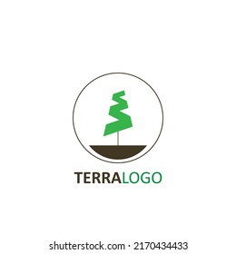 TERRA Logo, tree , vector image.