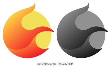 Terra LUNA 2.0 new logo cryptocurrency symbol coin icon in color and gray isolated on white background. Vector illustration.