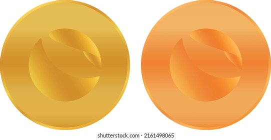 terra luna virtual currency vector illustration. 3d illustration.