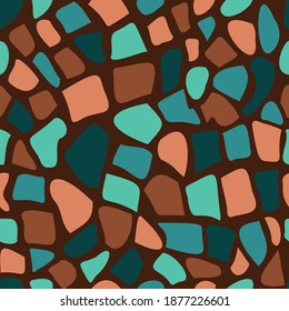 Terraazzo abstract texture vector seamless pattern background