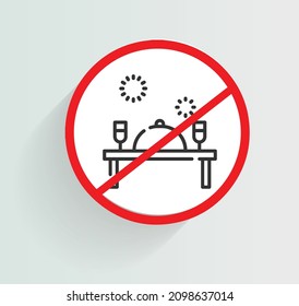 terrace ban icon vector design