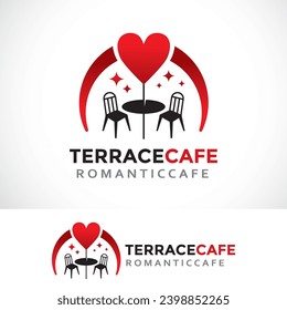 Design-Vorlage für das Terrassencafé-Logo