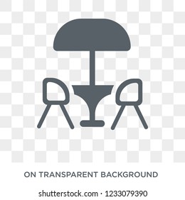 Terrace icon. Terrace design concept from Restaurant collection. Simple element vector illustration on transparent background.
