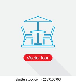 Terrace Icon Vector Illustration Eps10