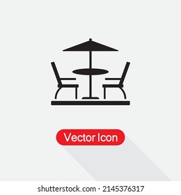 Terrace Icon Vector Illustration Eps10