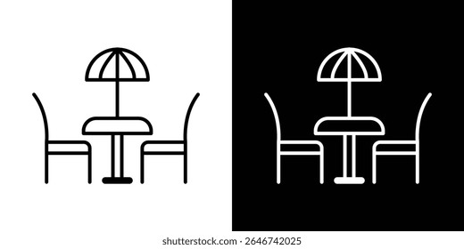Terrace icon vector simple element illustration editable