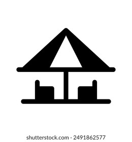 Terrace Icon Vector Symbol Design Illustration