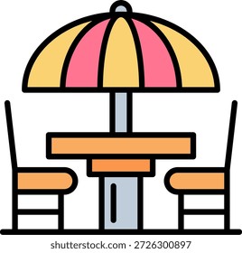 Terraza Nuevo Vector de diseño de iconos creativos