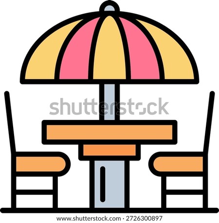 Terrace New Creative Icon Design Vector
