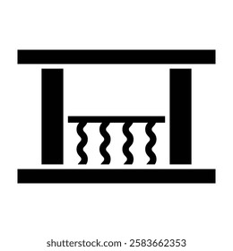 Terrace Vector Glyph Icon Vector Design