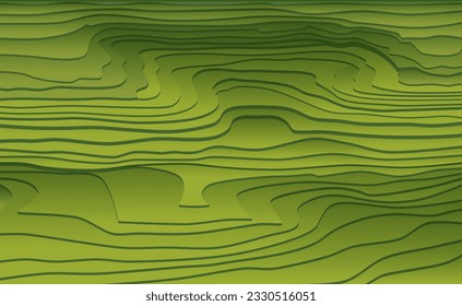 Terraces in the mountains for growing plants. Vector illustration of a terraced form of agriculture in the mountains. Sketch for creativity.