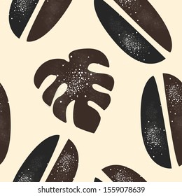 Terracotta Abstract Seamless Pattern. Modern Digital Design. Modern Fashion Scandinavian Style. Contemporary Colors and Design. Vector Illustration