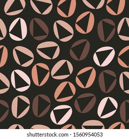 Terracotta Abstract Seamless Pattern. Modern Digital Design. Modern Fashion Scandinavian Style. Contemporary Colors and Design. Vector Illustration