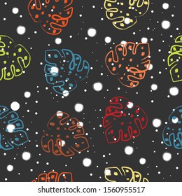 Terracotta Abstract Seamless Pattern. Modern Digital Design. Modern Fashion Scandinavian Style. Contemporary Colors and Design. 