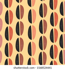 Terracotta Abstract Seamless Pattern. Modern Digital Design. Modern Fashion Scandinavian Style. Contemporary Colors 