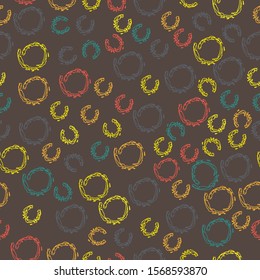Terracotta Abstract Seamless Pattern. Modern Digital Design. Modern Fashion Scandinavian Style. Contemporary Colors and Design. 