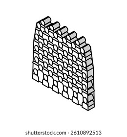 terracotta army isometric icon vector. terracotta army sign. isolated symbol illustration