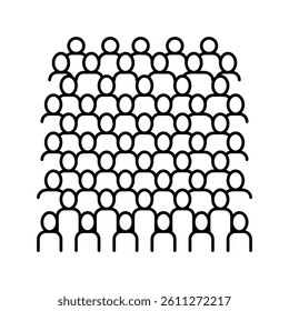 terracotta army line icon vector. terracotta army sign. isolated contour symbol black illustration