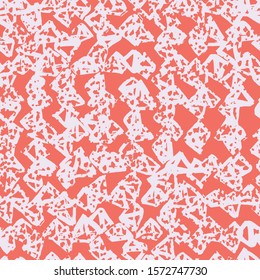 Terracotta and Beige tie dye seamless pattern.  Shibori seamless print. Watercolor hand drawn batik.  Handmade watercolour shirt tie dye pattern. Japan traditional tile. Pink and Beige shibori.