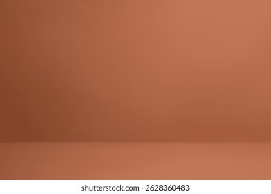 Terracota interior colorido com piso plano e parede, ideal para marca ou exibição.