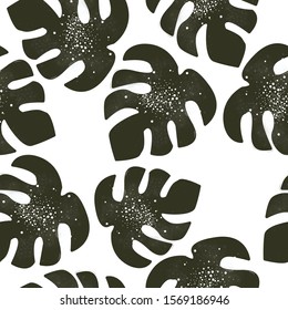 Terracotta Leaf Abstract Seamless Pattern. Modern Digital Design. Modern Fashion Scandinavian Style. Contemporary Colors and Design. 