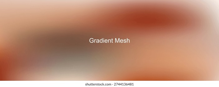 Terracotta and Rust Gradient Mesh Abstract Background with Central 