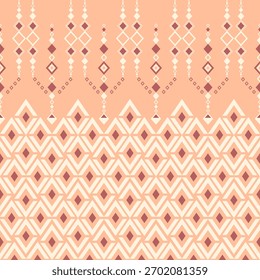 Terracotta tone Seamless geometric pattern with modern abstract shapes in minimalist style. Perfect for fabric design, packaging, wallpaper, wrapping paper, branding, and digital backgrounds. 